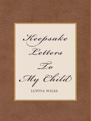 cover image of Keepsake Letters to My Child